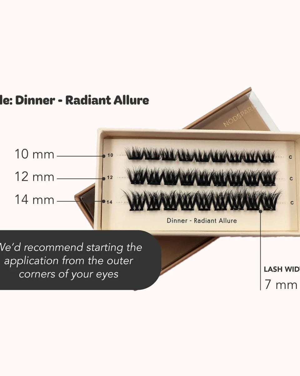 NODSPARK | Dinner Radiant Allure Lazy Lashes
