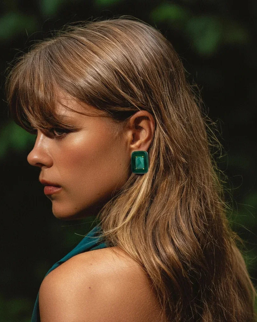 BOHEME BY VERO | Amazonia Square Earrings