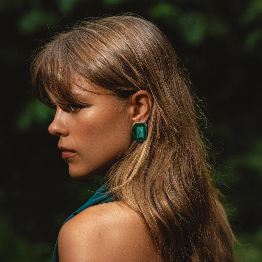 BOHEME BY VERO | Amazonia Square Earrings
