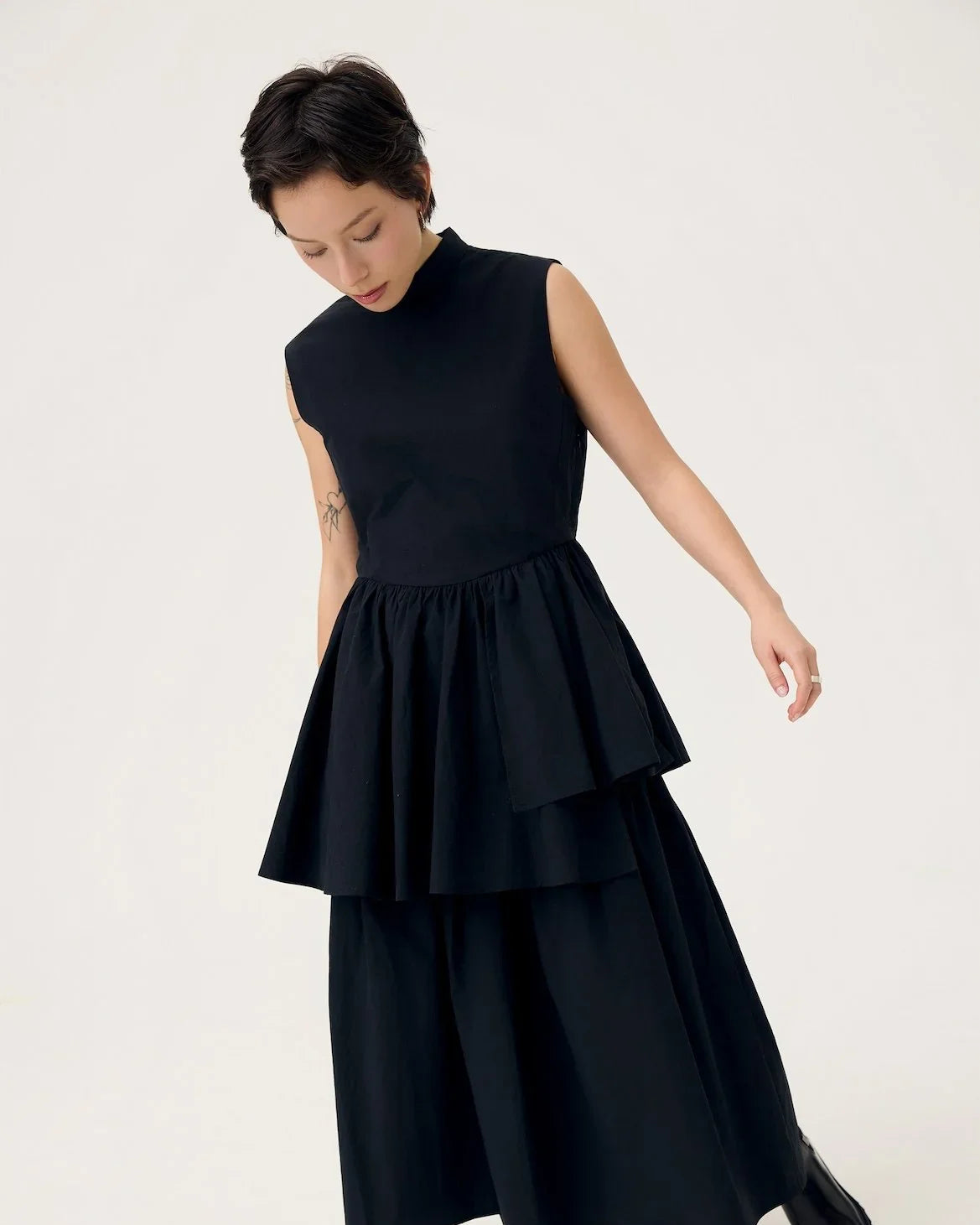 3EIGHTH | Ukabu Dress in Toner Black