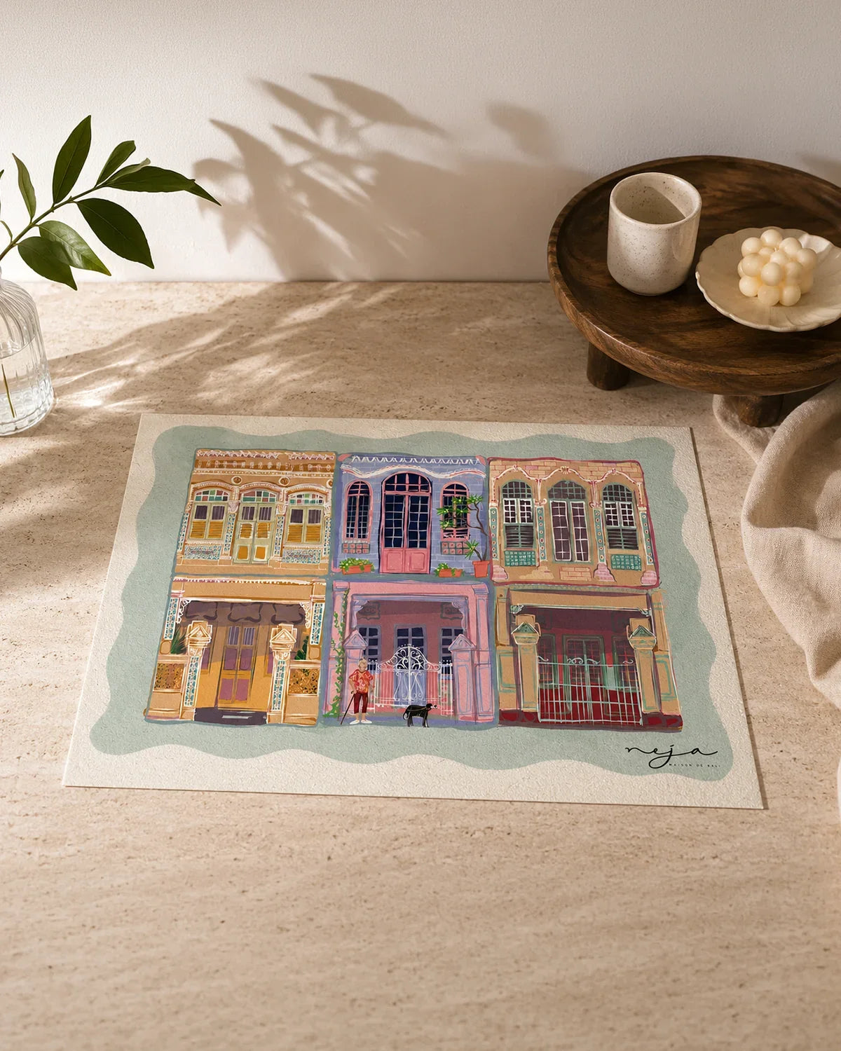 MEJA MAISON DE BALI | The Mosaique Tunas EcoMat By Meja (Set Of 2)