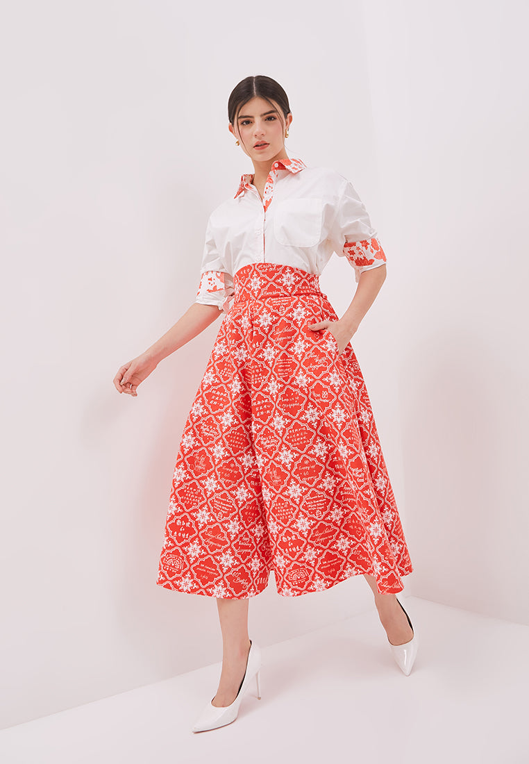 ANS.EIN | PERANAKAN PAWS White Shirt