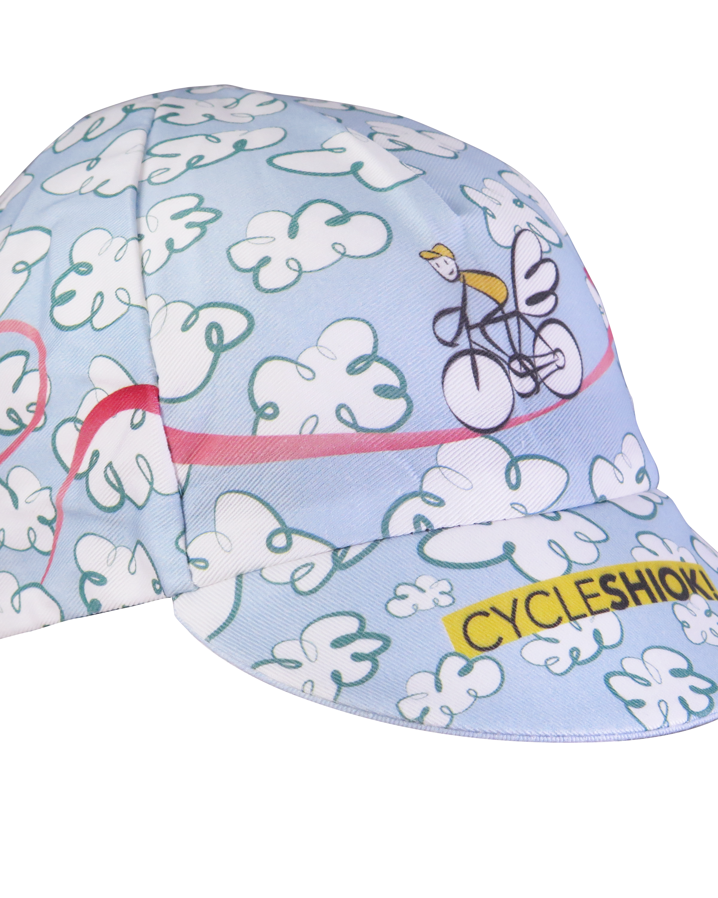 A DESIGN BY TAKACHYA | Cycling Cap - Flying Unicorn Sky Blue
