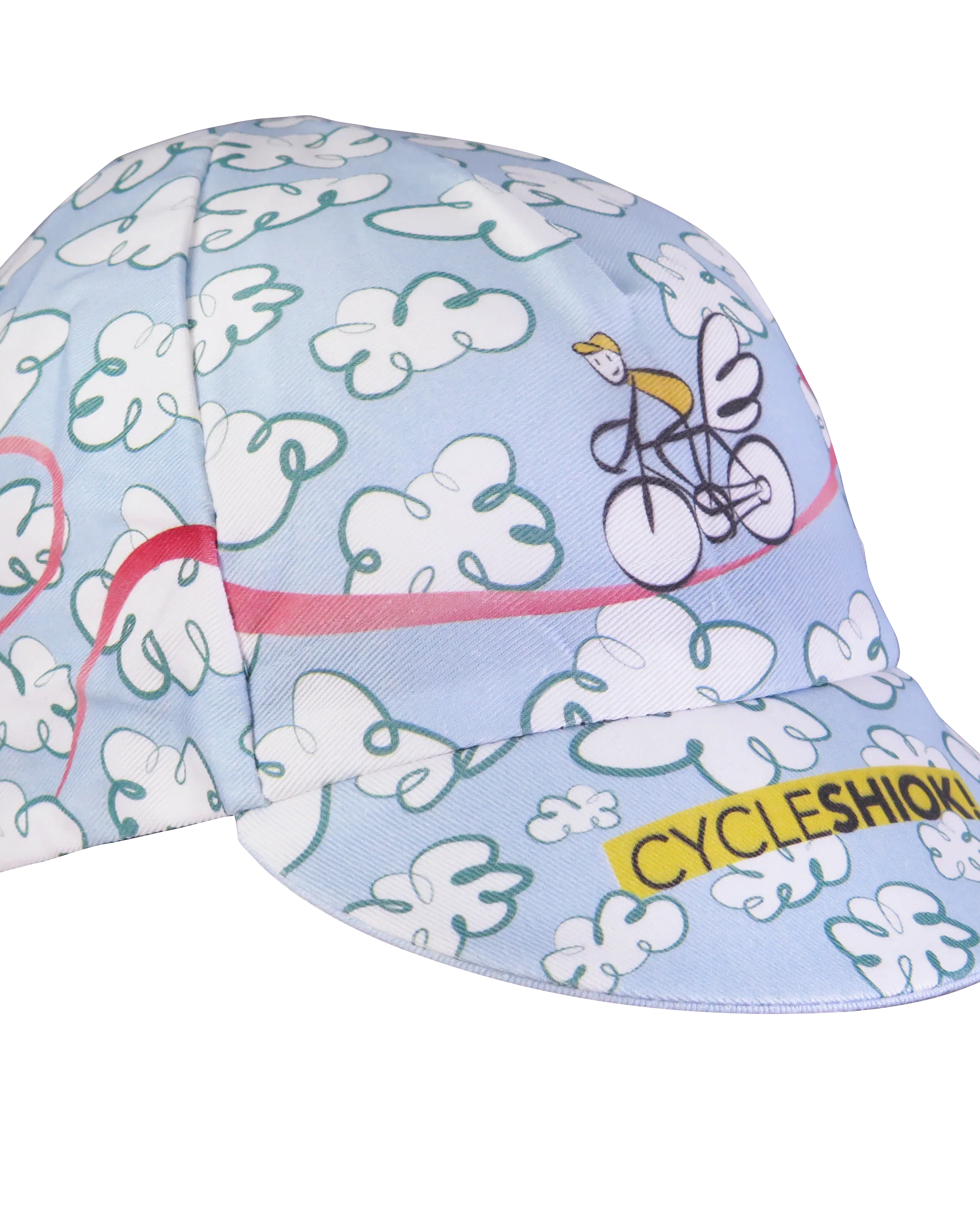 A DESIGN BY TAKACHYA | Cycling Cap - Flying Unicorn Sky Blue
