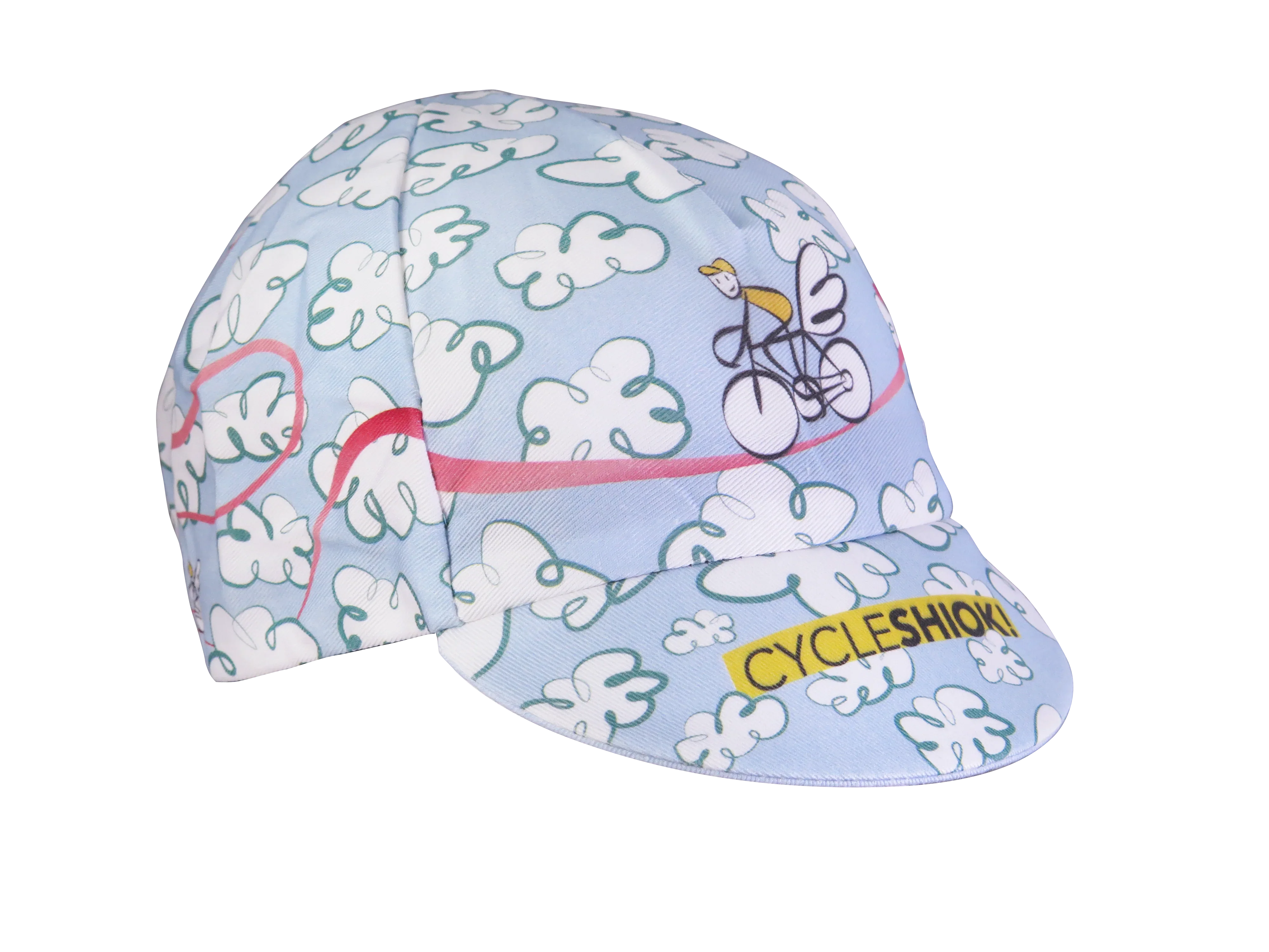 A DESIGN BY TAKACHYA | Cycling Cap - Flying Unicorn Sky Blue