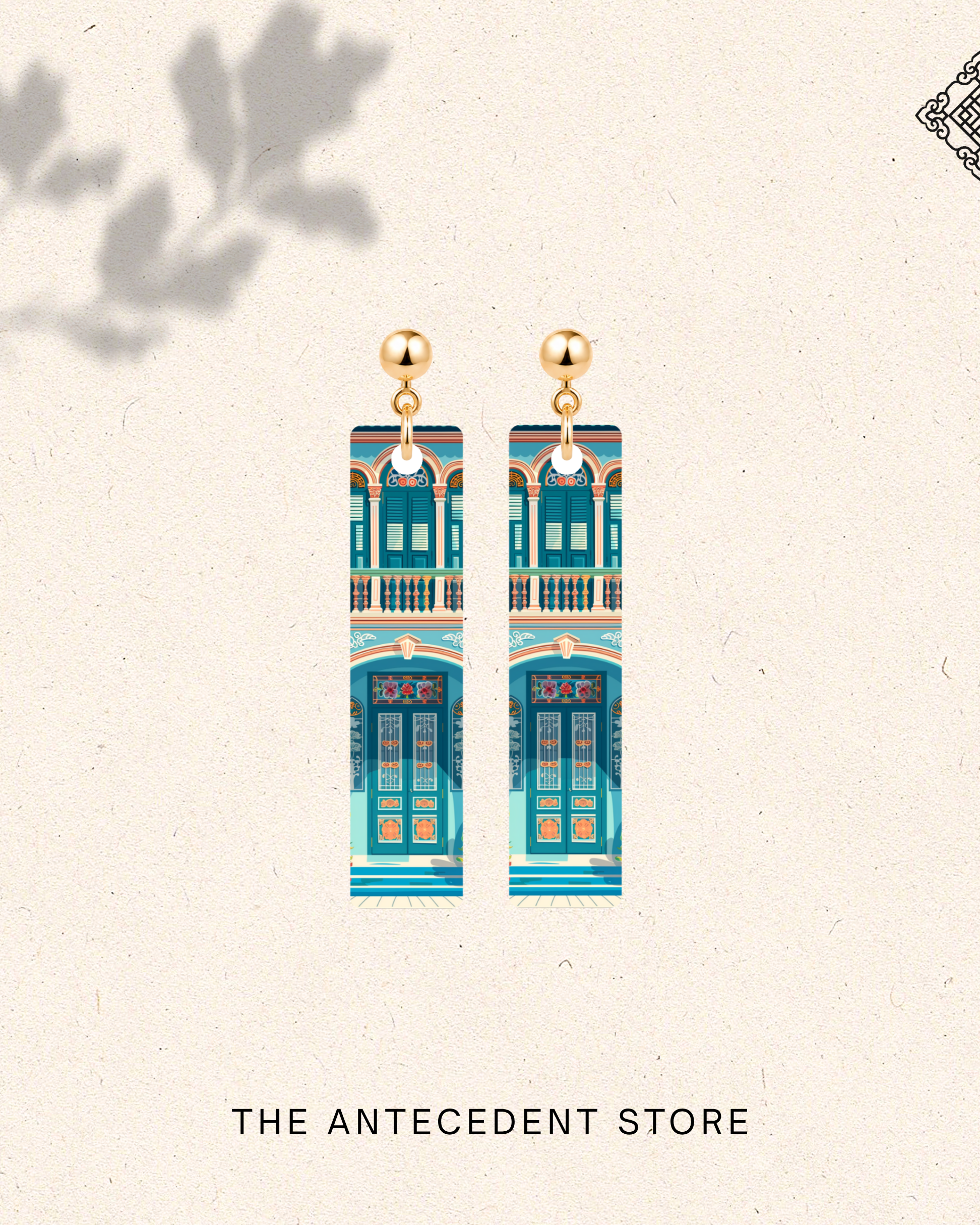 THE ANTECEDENT STORE | Joo Chiat Peranakan Shophouse Earrings