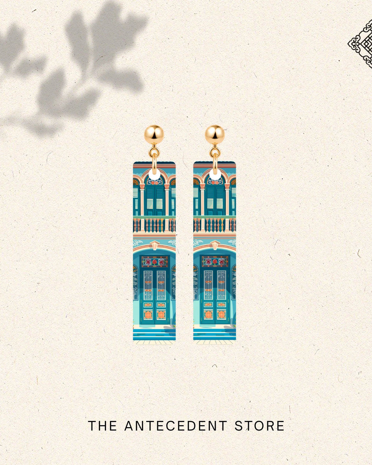 THE ANTECEDENT STORE | Joo Chiat Peranakan Shophouse Earrings