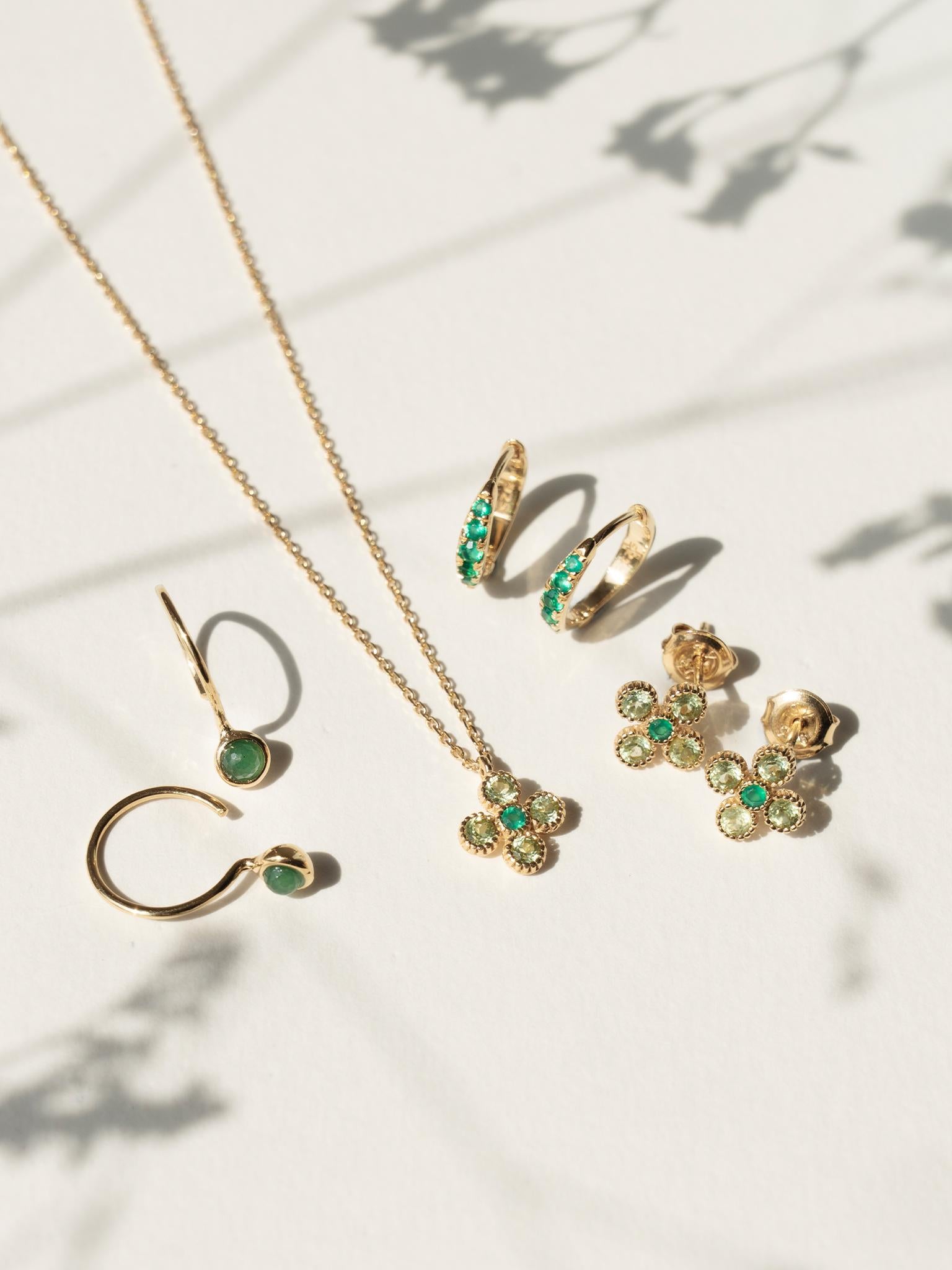 EMBRACE JEWELLERY | Gem Bloom Necklace With Peridot