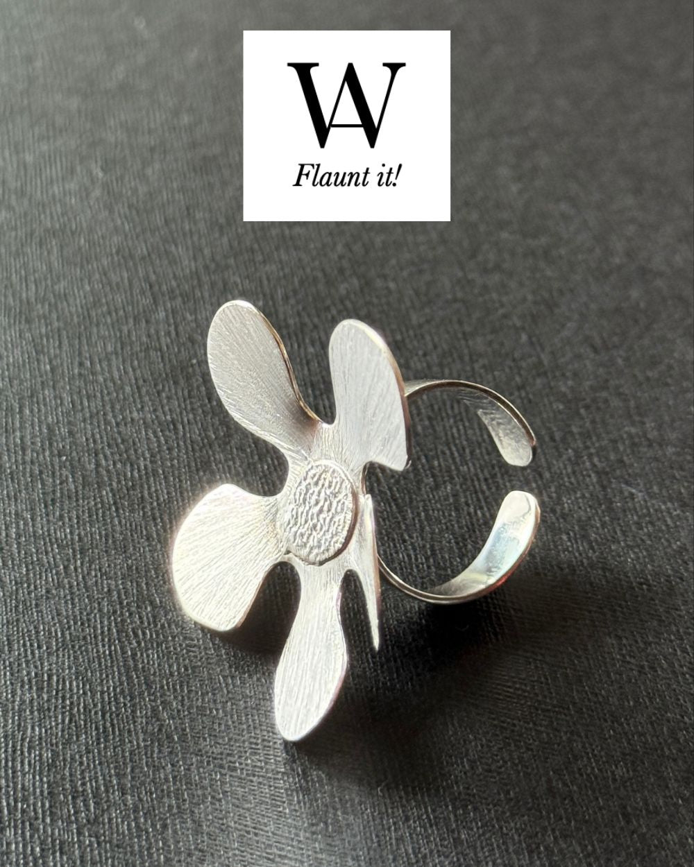 CREATIVE JEWELLERY STUDIO | Periwinkle Silver Ring by WA by Sylvia