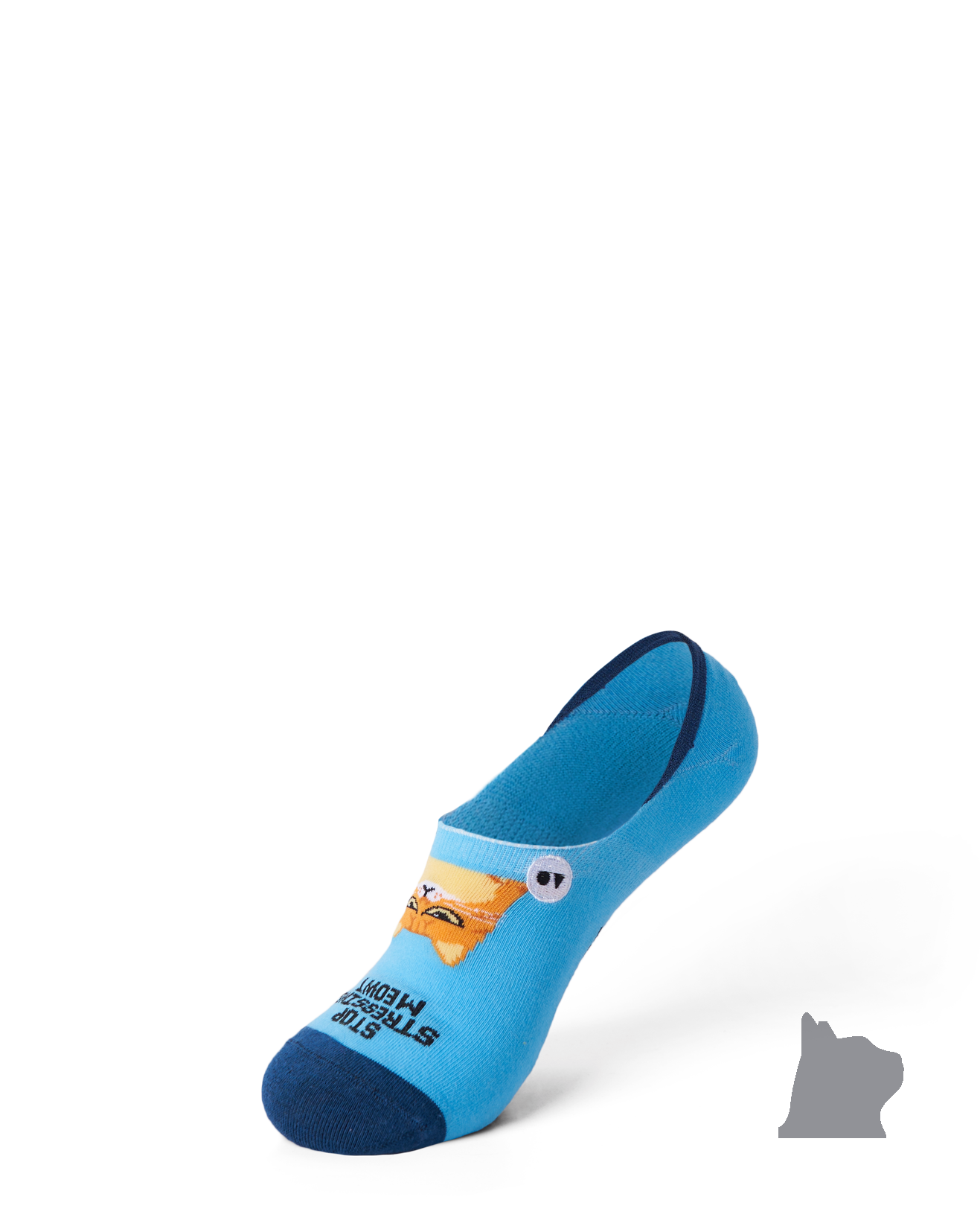 TALKING TOES | Stress Relief Cat No-Show Sock