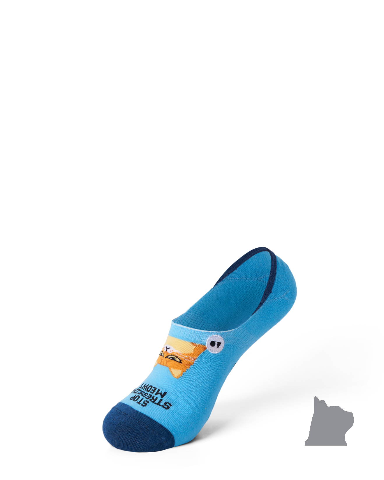 TALKING TOES | Stress Relief Cat No-Show Sock