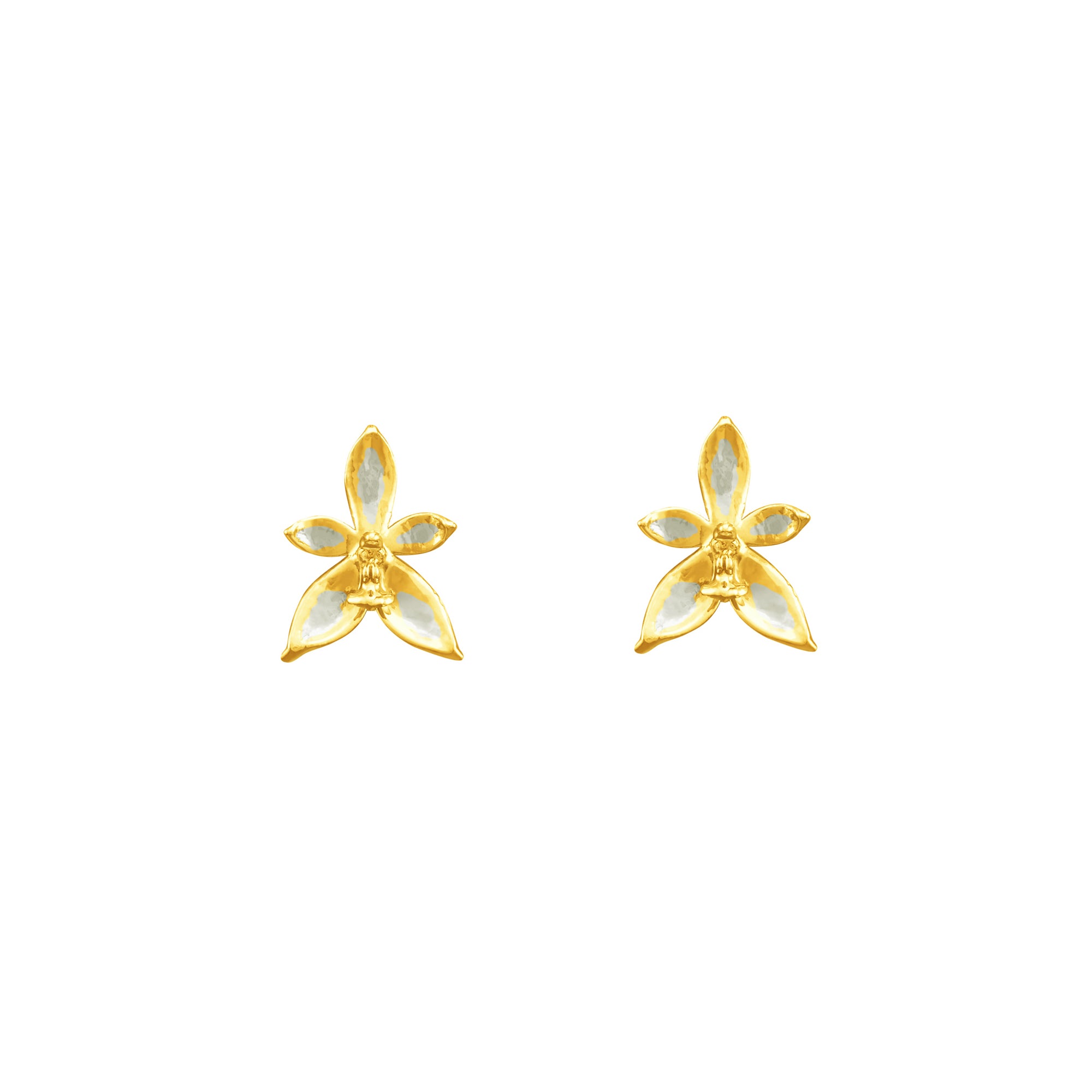 RISIS | Phalaenopsis Blossom Earrings in Gold & Palladium