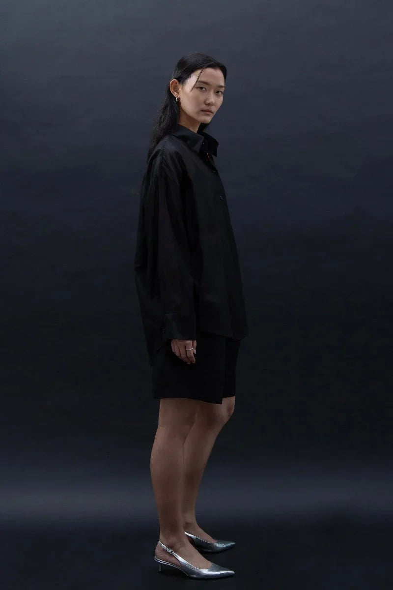 SAERO COLLECTIVE | Malgeun Tencel Shirt | Black
