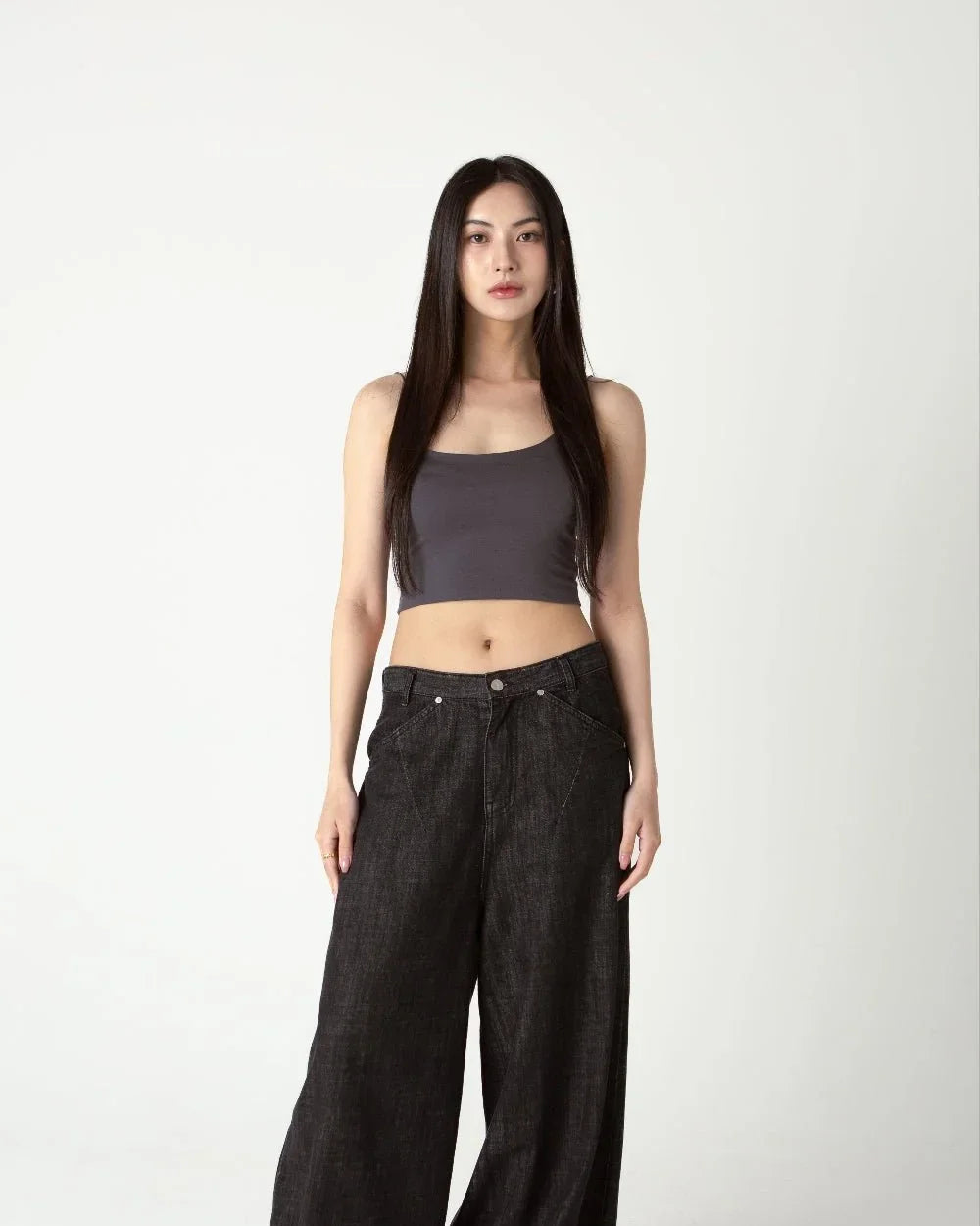SAERO COLLECTIVE | Tencel Top | Lead Grey