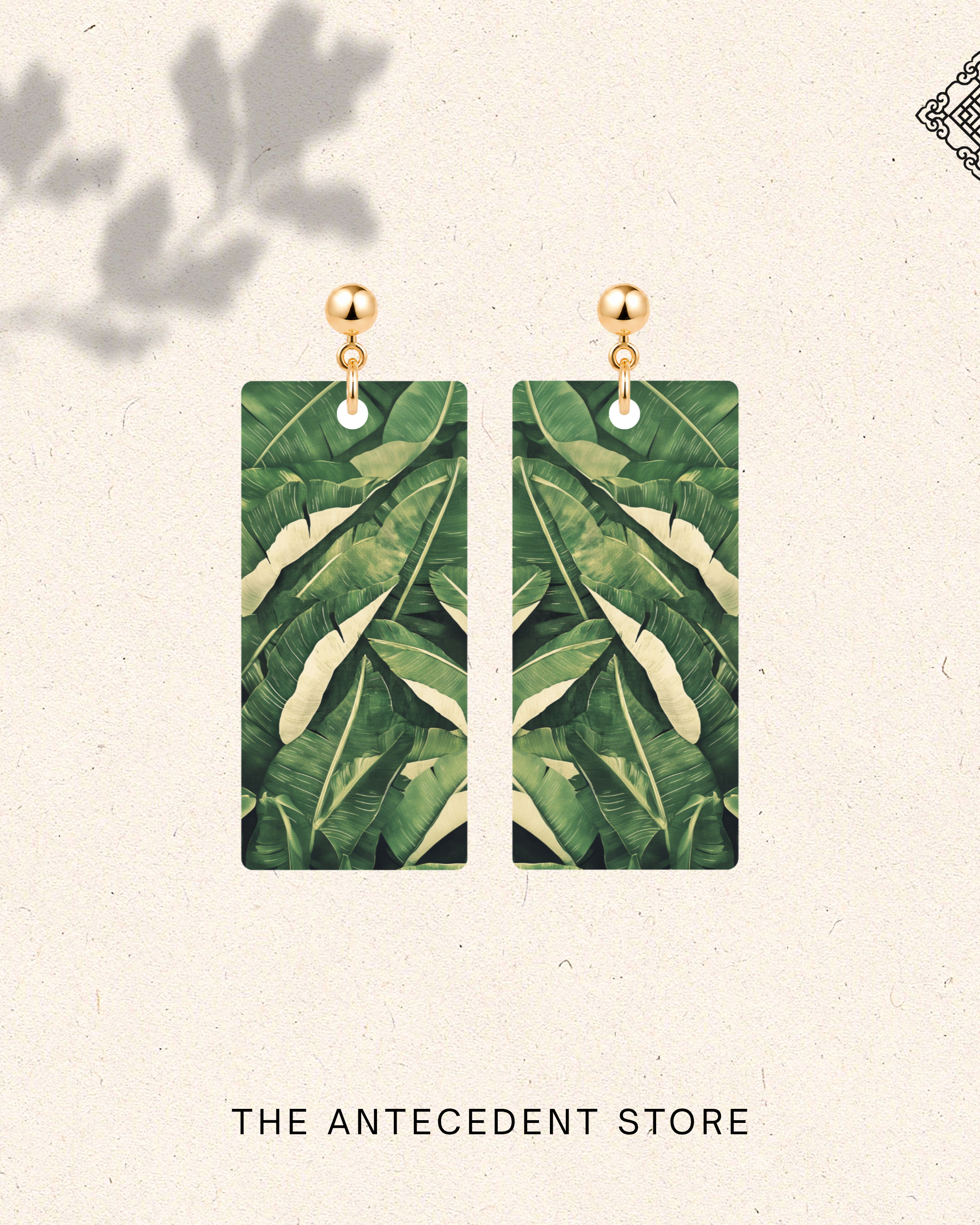 THE ANTECEDENT STORE | Banana Leaf Earrings