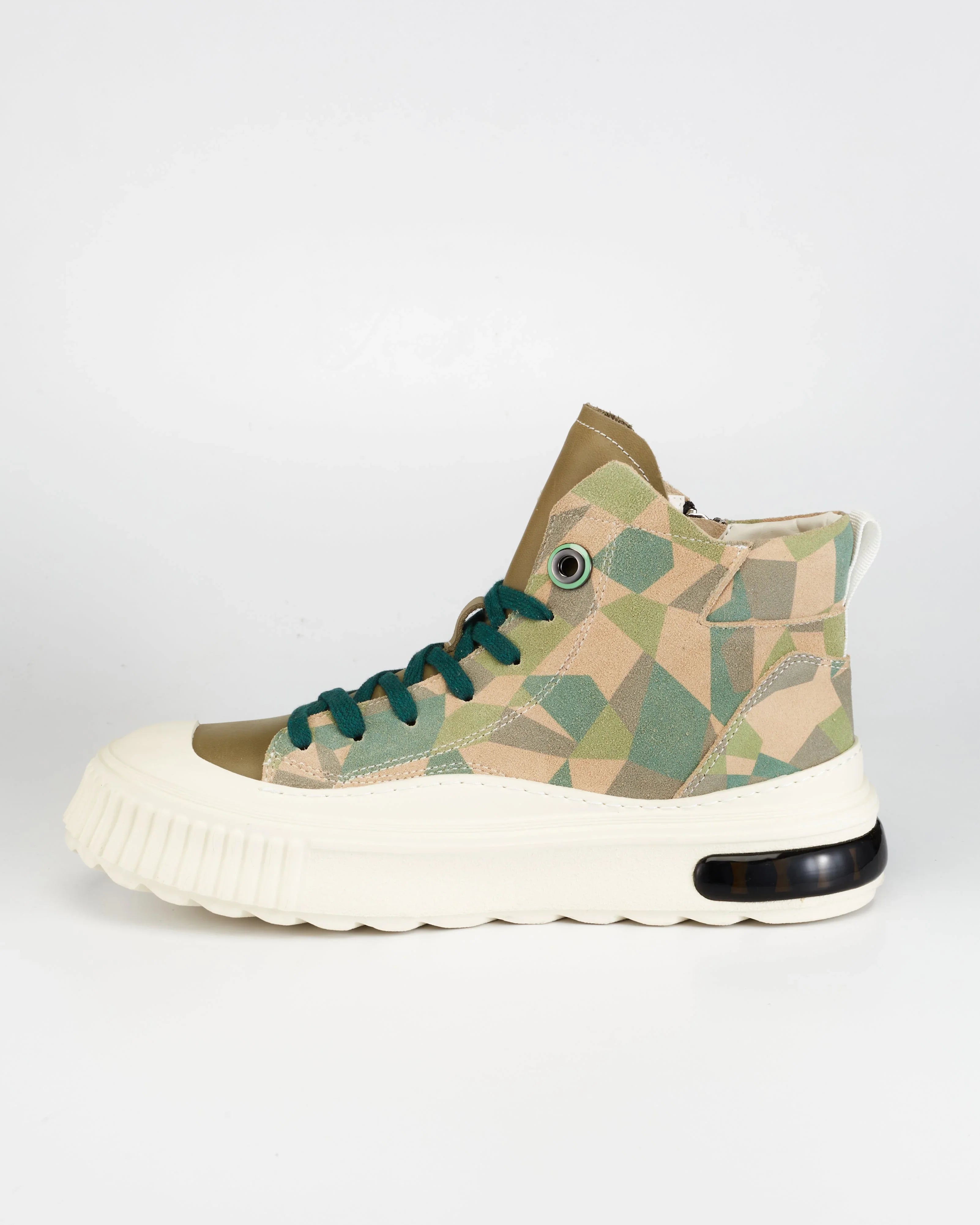 PROJECTWEAR | Farrell Mid Cut Leather Sneaker Green