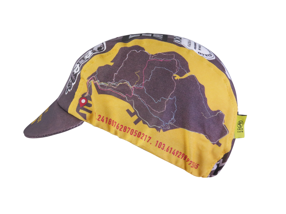 A DESIGN BY TAKACHYA | Cycling Cap - Mission to Tuas Grayscale