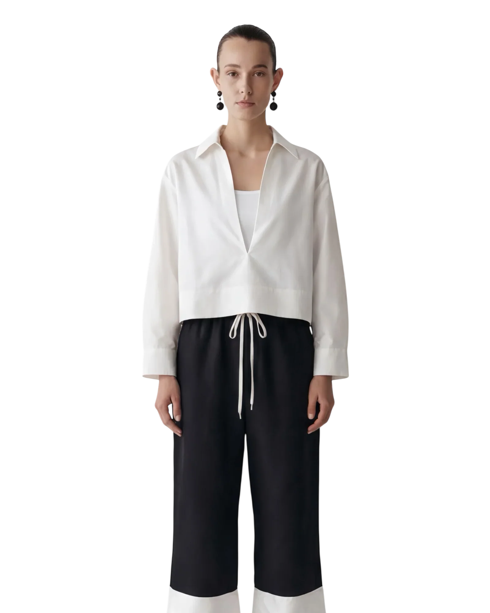 LAYERPLAN | Zerin Contrast Linen Drawstring Pants