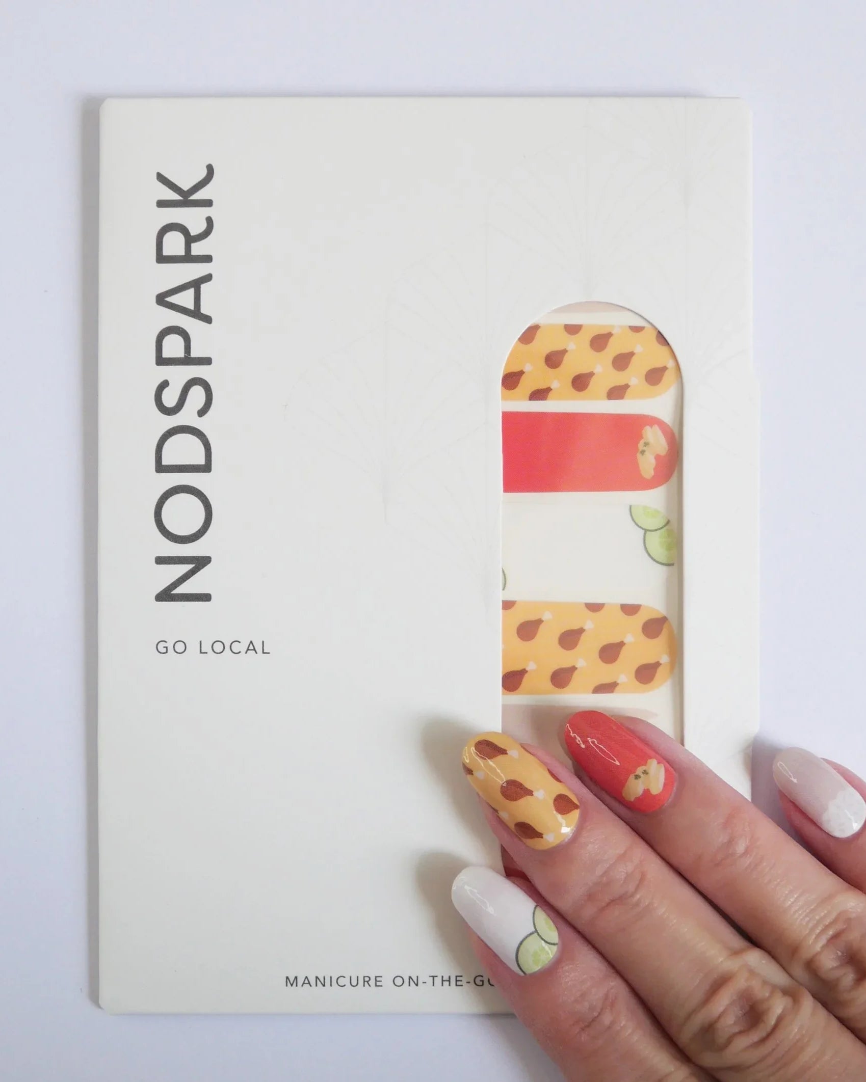 NODSPARK | Chicken Rice Paradise Nail Wrap Manicure