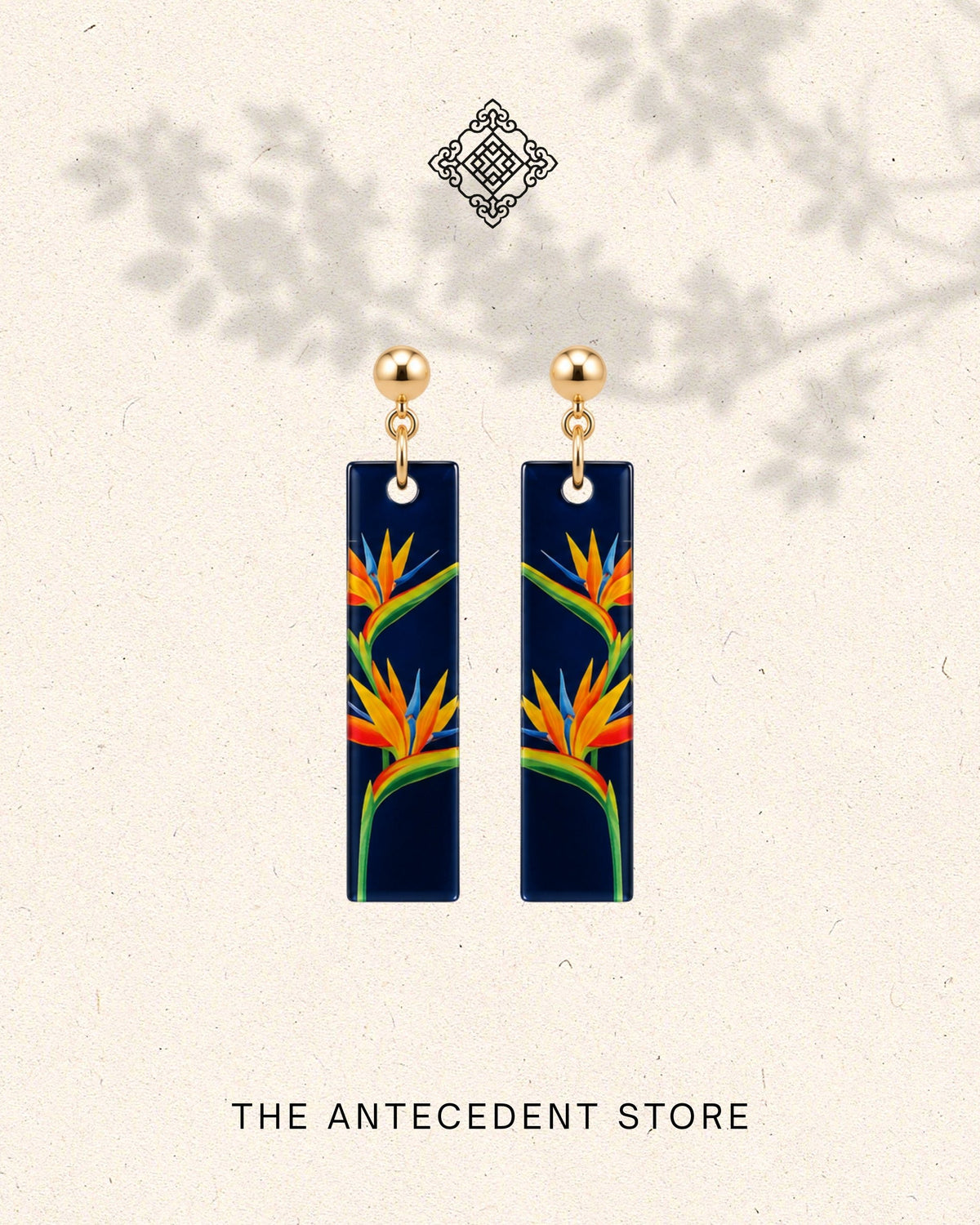 THE ANTECEDENT STORE | Bird of Paradise Earrings | Stories Of Singapore