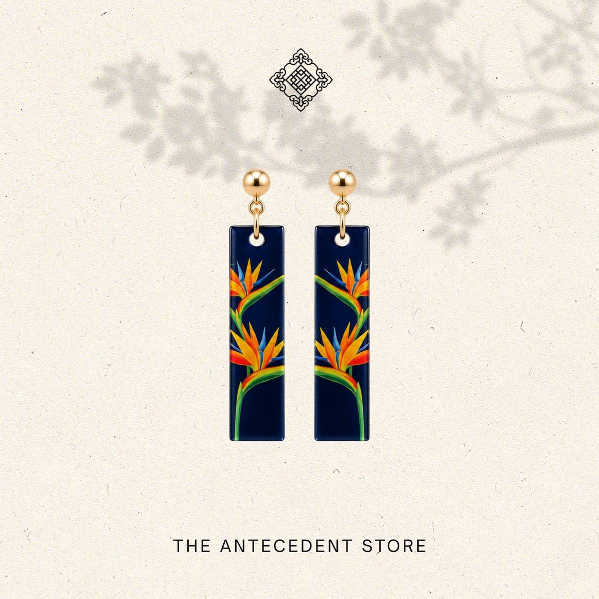 THE ANTECEDENT STORE | Bird of Paradise Earrings | Stories Of Singapore