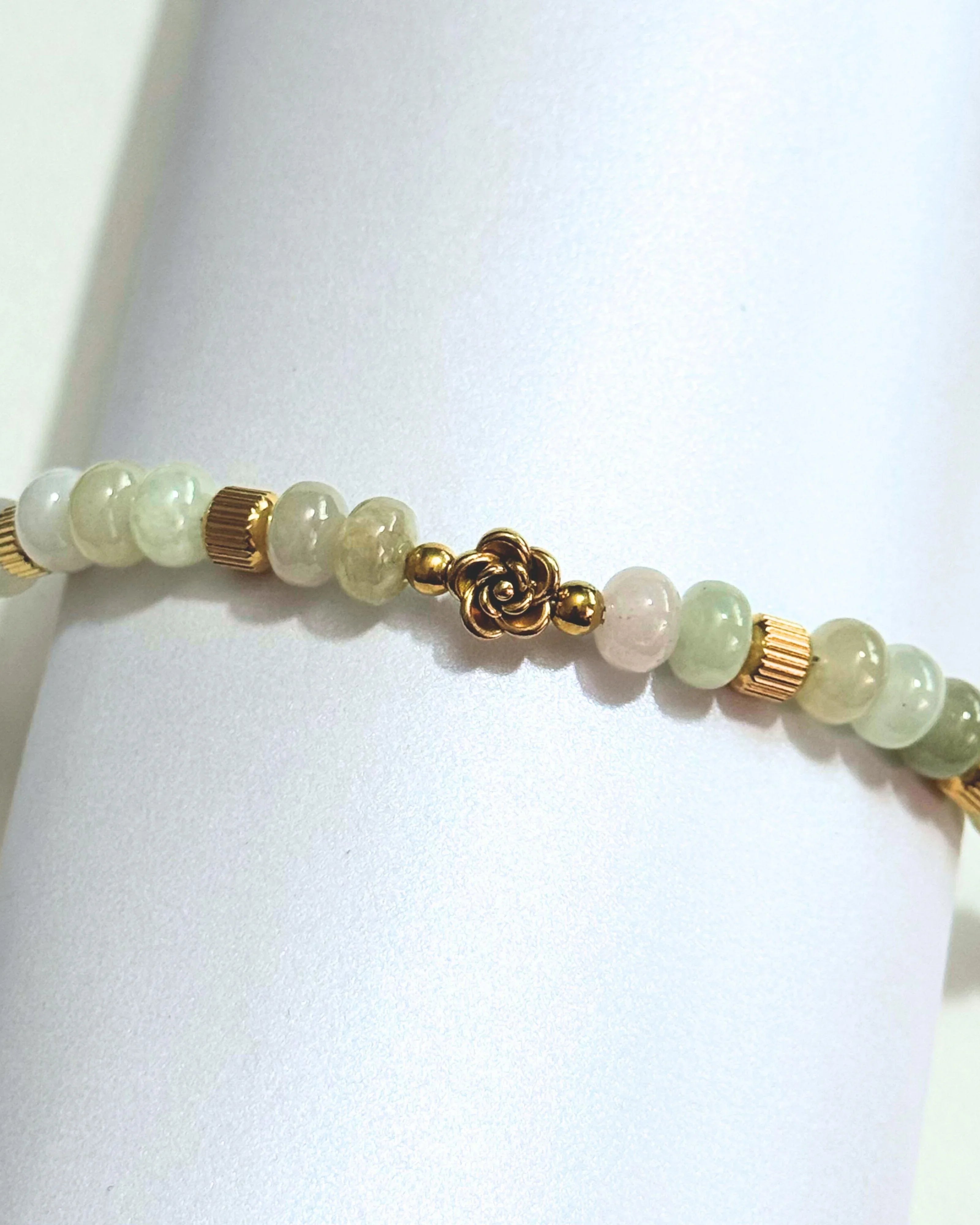 THE ANTECEDENT STORE | B - Burmese Jade Flower Bracelet