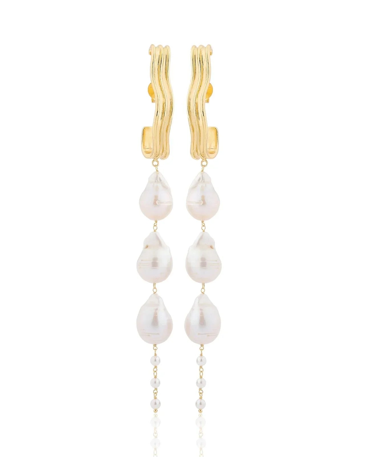 BOHEME BY VERO | Dune Long Pearl Earrings New Drops
