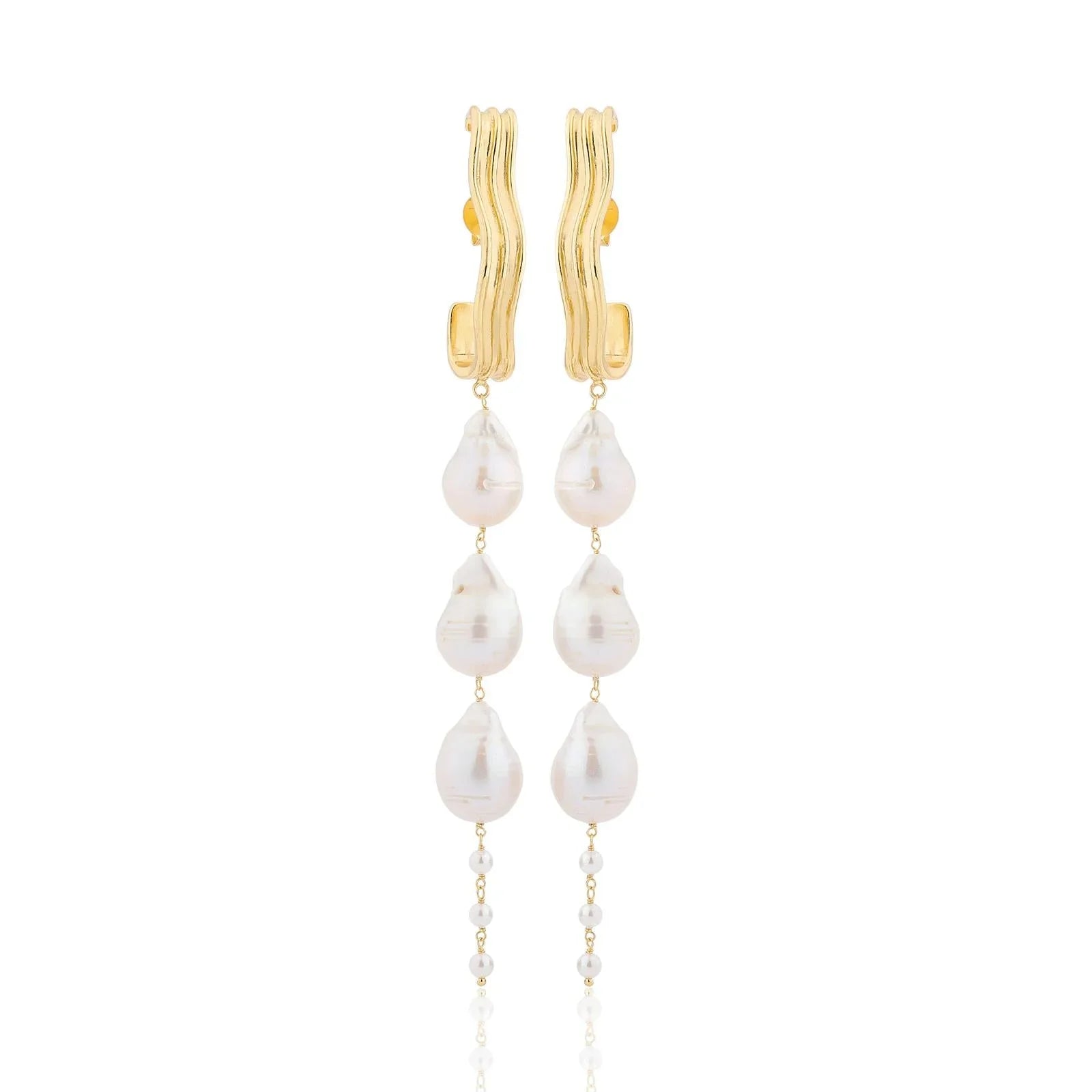 BOHEME BY VERO | Dune Long Pearl Earrings New Drops