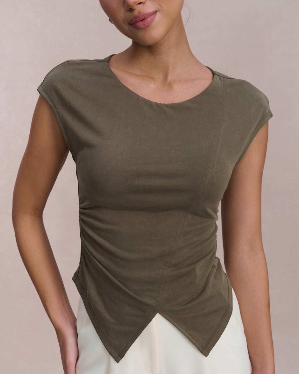 EMVY | Sage Padded Top - Green
