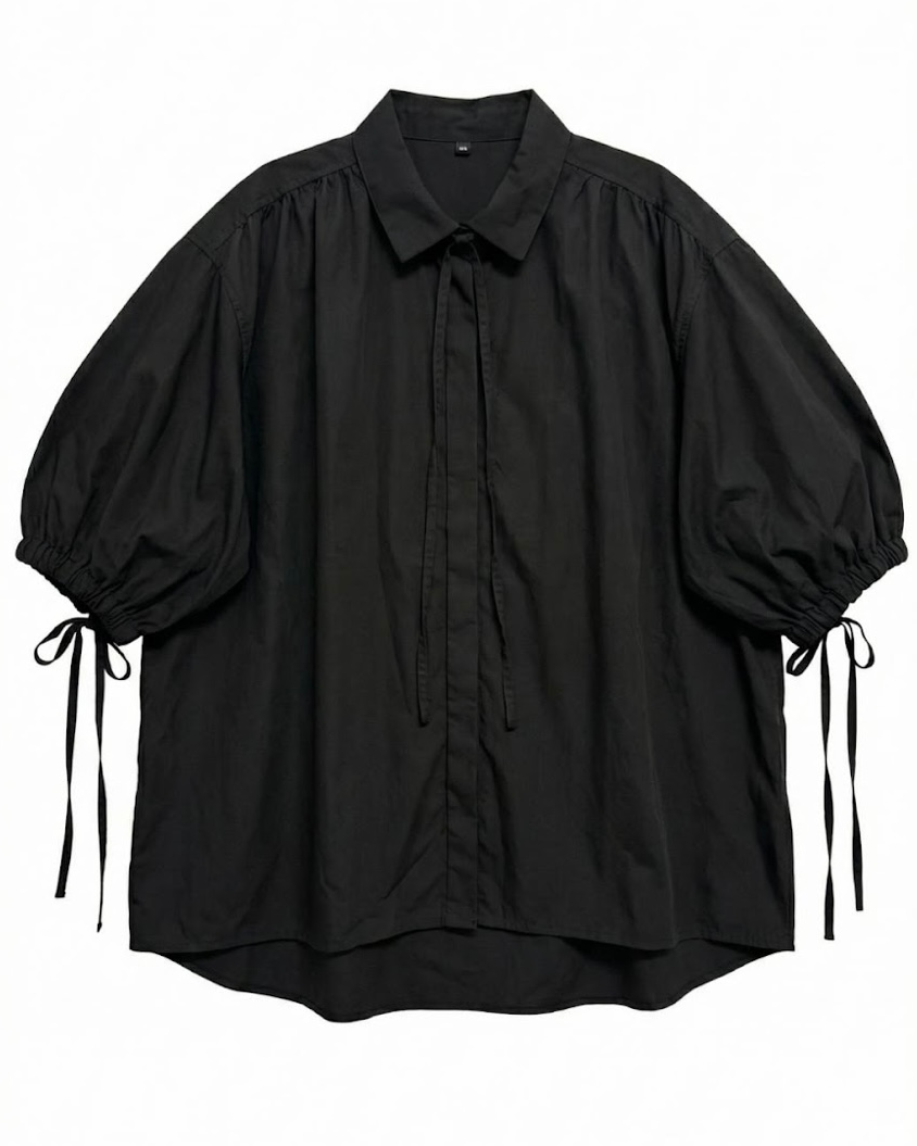 STUDIOMORAL | Oversized String Shirt Short Sleeve