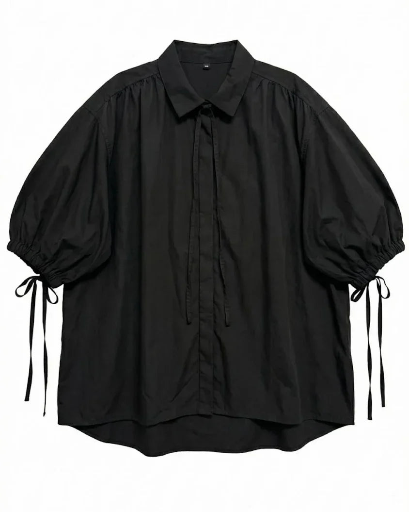 STUDIOMORAL | Oversized String Shirt Short Sleeve