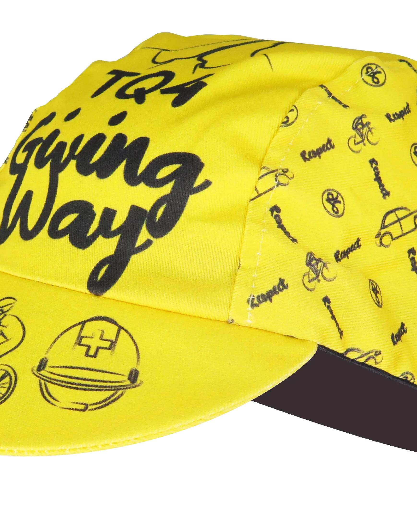 A DESIGN BY TAKACHYA | Cycling Cap - Safe Distance Yellow