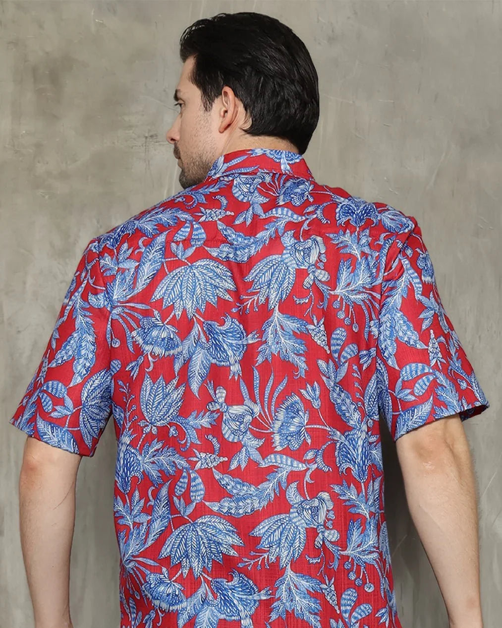 KANZI COLLECTION | Blue Foliage Shirt