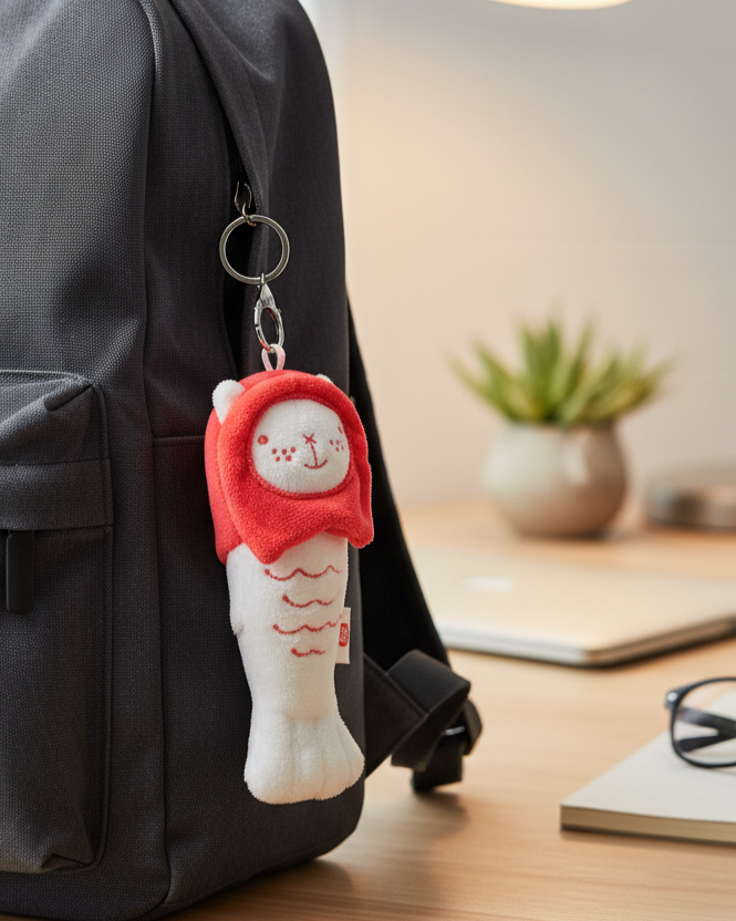 NOM | Merlion Chou Chou Mini Keychain