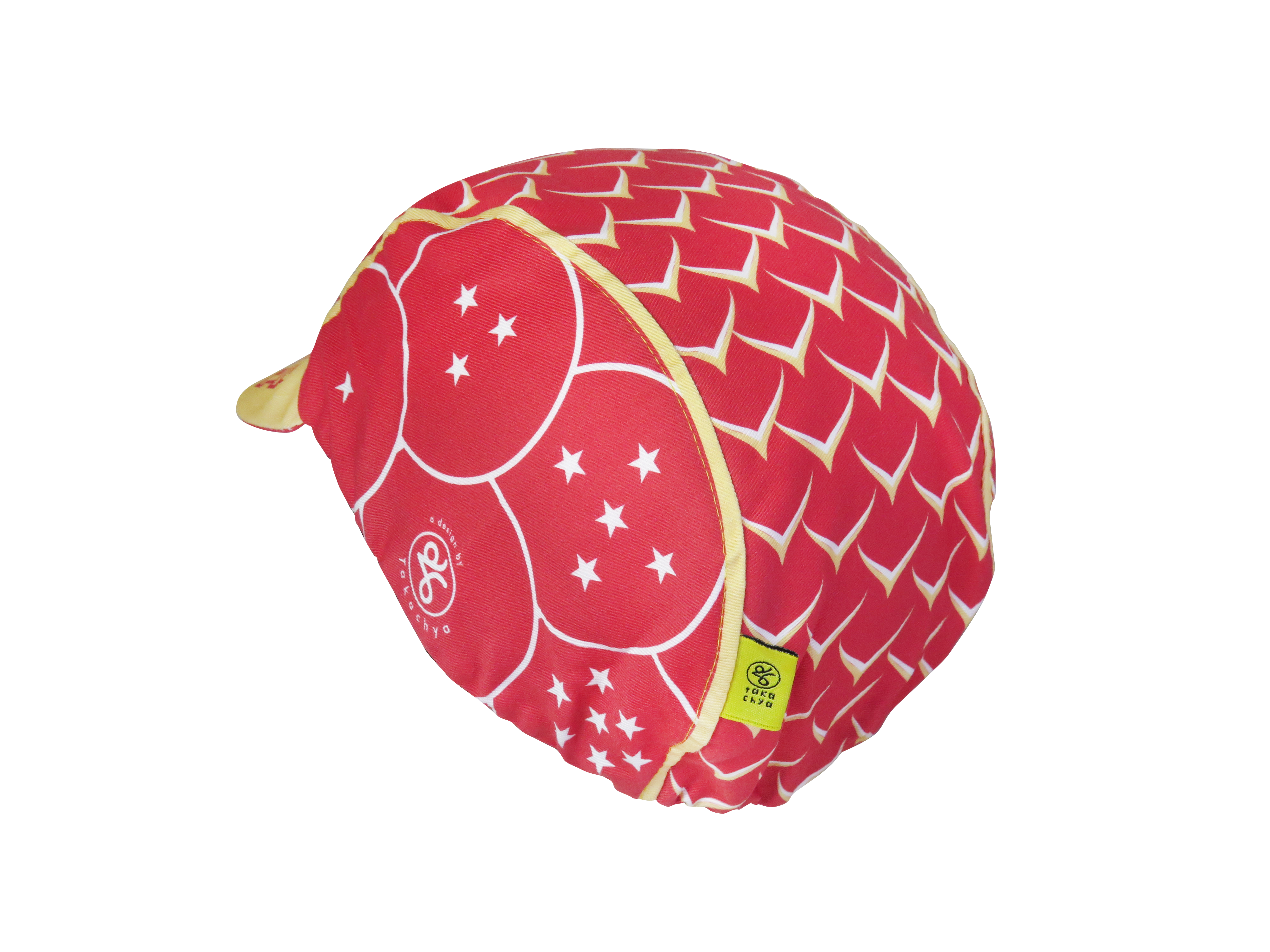 A DESIGN BY TAKACHYA | Cycling Cap - DragonfruitZ Auspicious Red