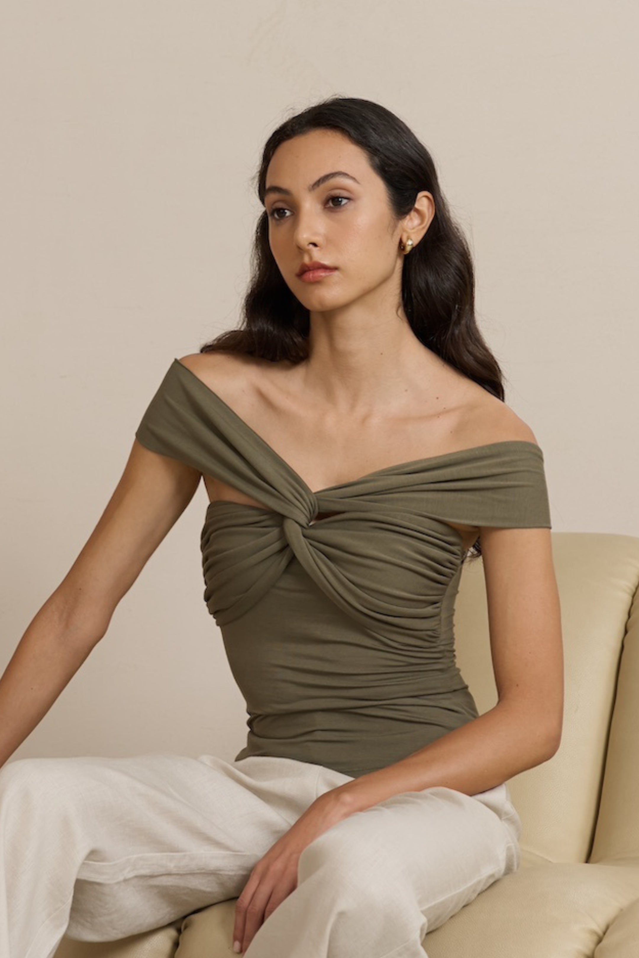 EMVY | Vera Padded Top - Green