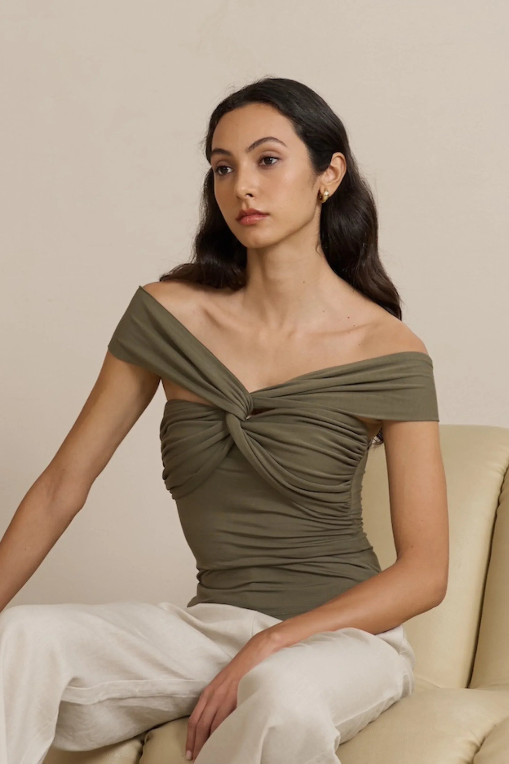 EMVY | Vera Padded Top - Green