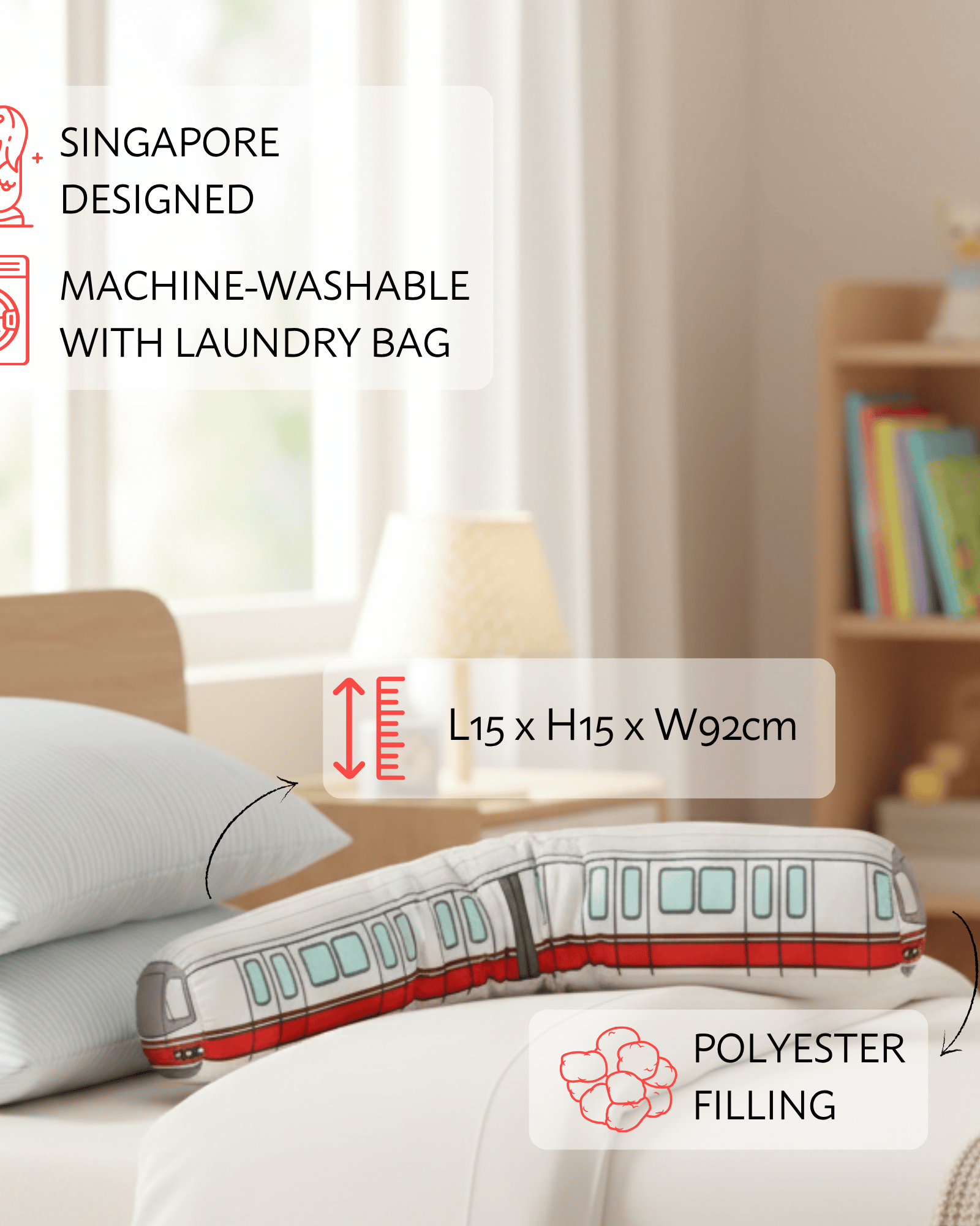 NOM | Train Bolster Plush