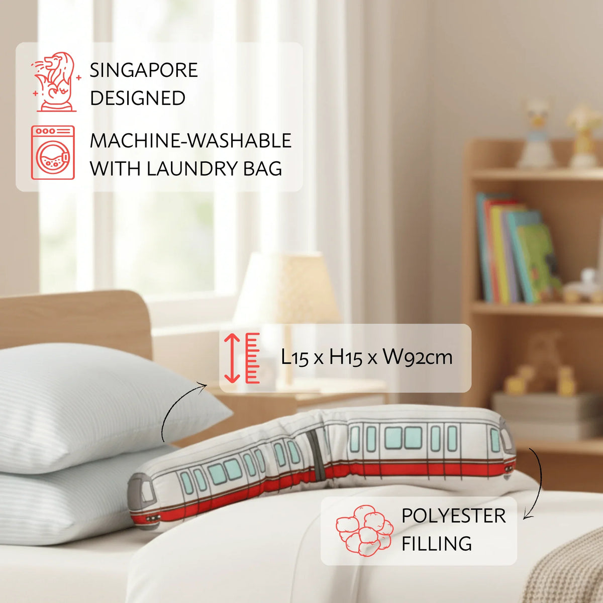 NOM | Train Bolster Plush
