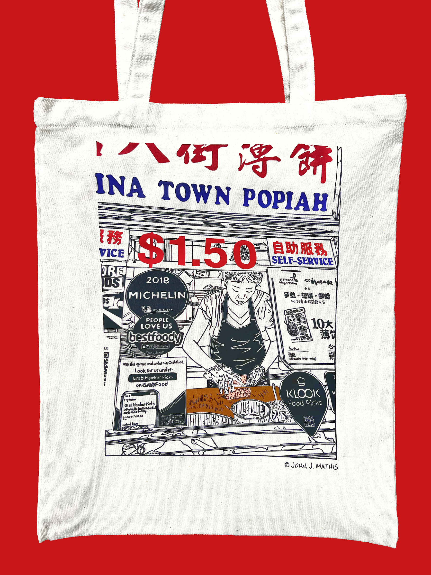 TATSU MAKER WORKS | China Town Popiah Tote Bag