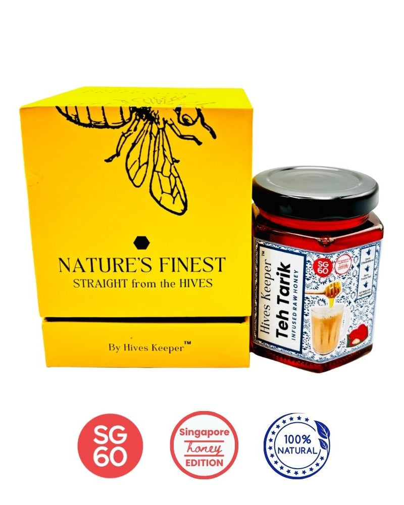 HIVES KEEPER | Infused Raw Honey (with Gift Box) - Teh Tarik Infused Raw Honey (Singapore Honey Edition)