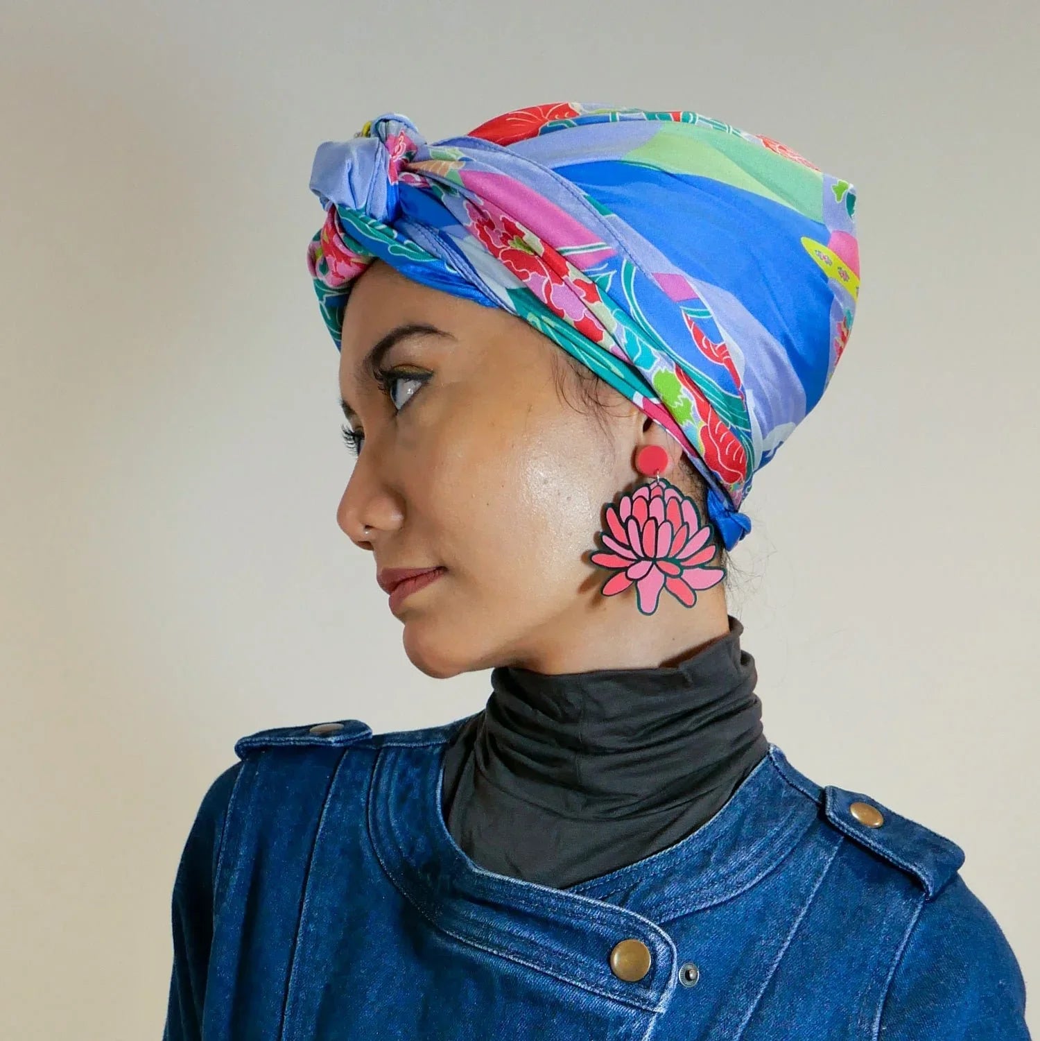 BINARY STYLE | Peranakan Bricollage Premium Silk Scarf
