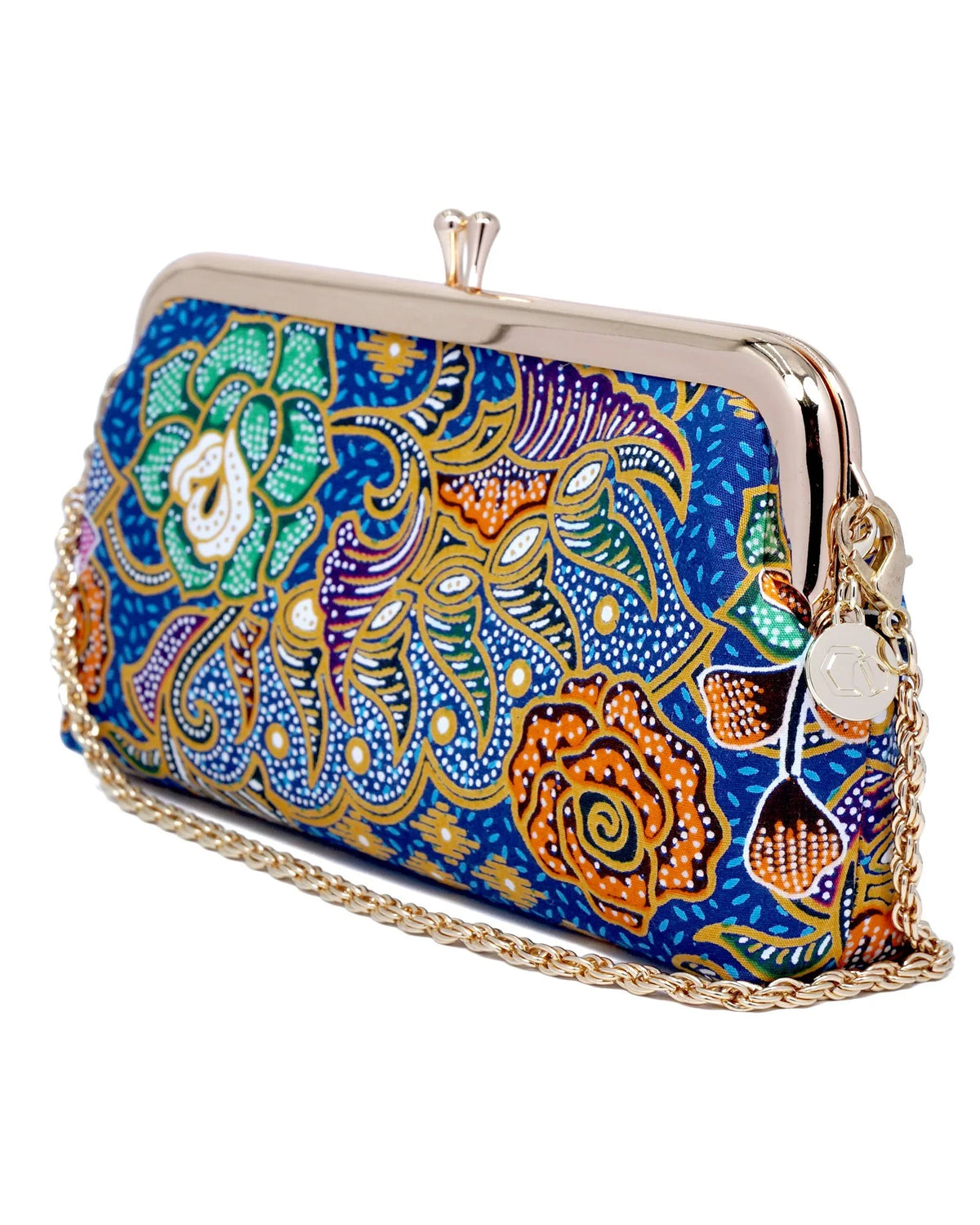 COCOONESE | Wristlet Pouch - Floral Kaleidoscope (BL)