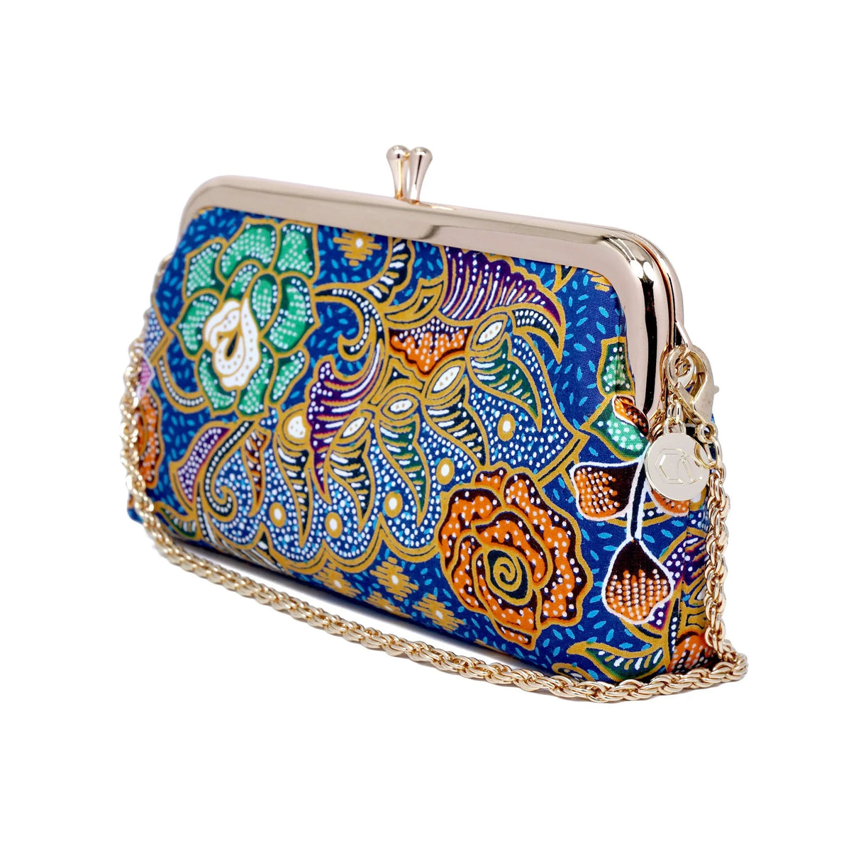 COCOONESE | Wristlet Pouch - Floral Kaleidoscope (BL)