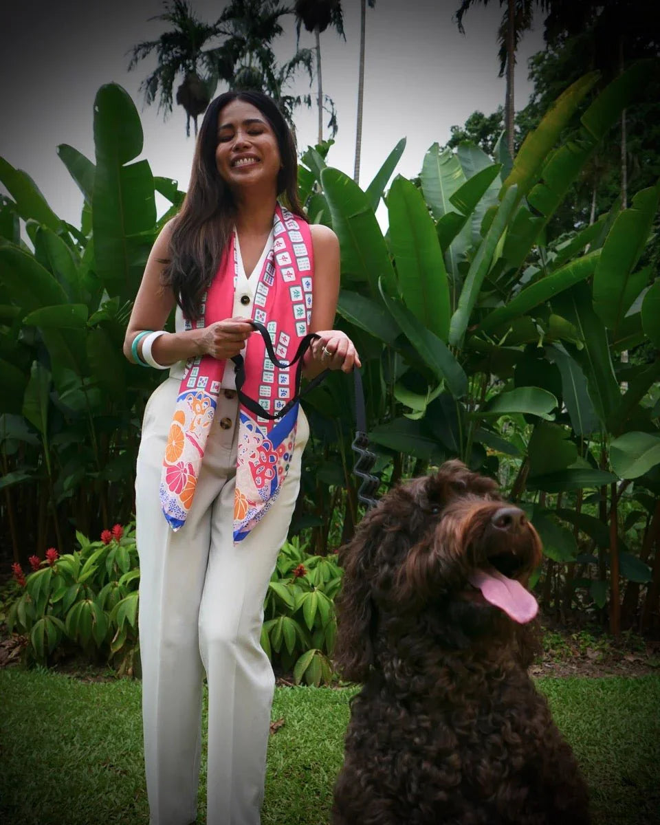 BINARY STYLE | Aunty's Winning Hands Premium Silk Scarf