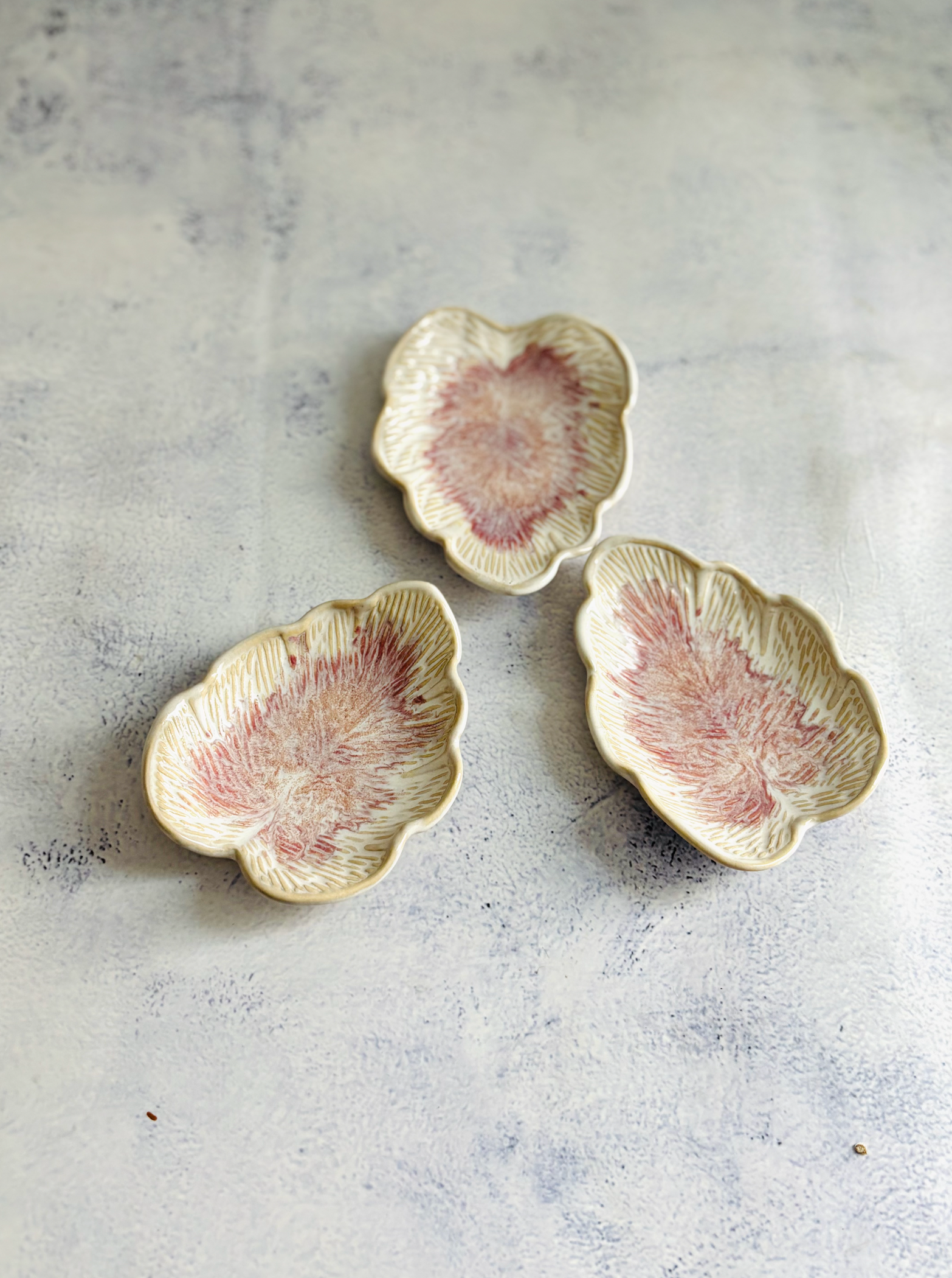 CERAMIC BY JAS | Handmade Ceramic Leaf Trinket Dish M