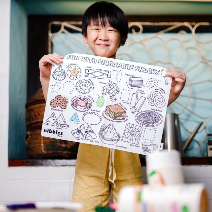 NOM | Nibbles by Nom SG Icons Silicone Colouring Mat