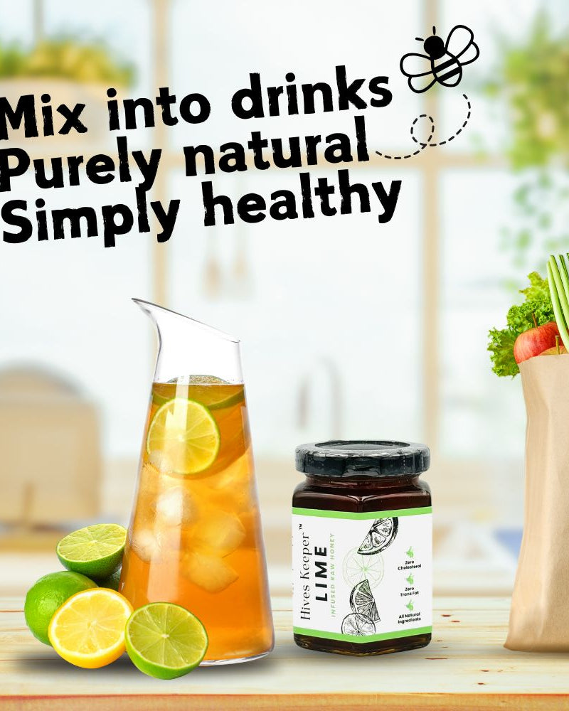 HIVES KEEPER | Infused Raw Honey (with Gift Box) - Lime Infused Raw Honey