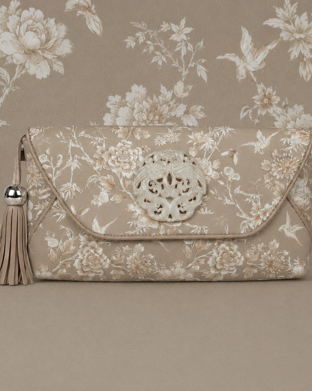 DESTI SAINT | Double Phoenix Floral Print Envelope