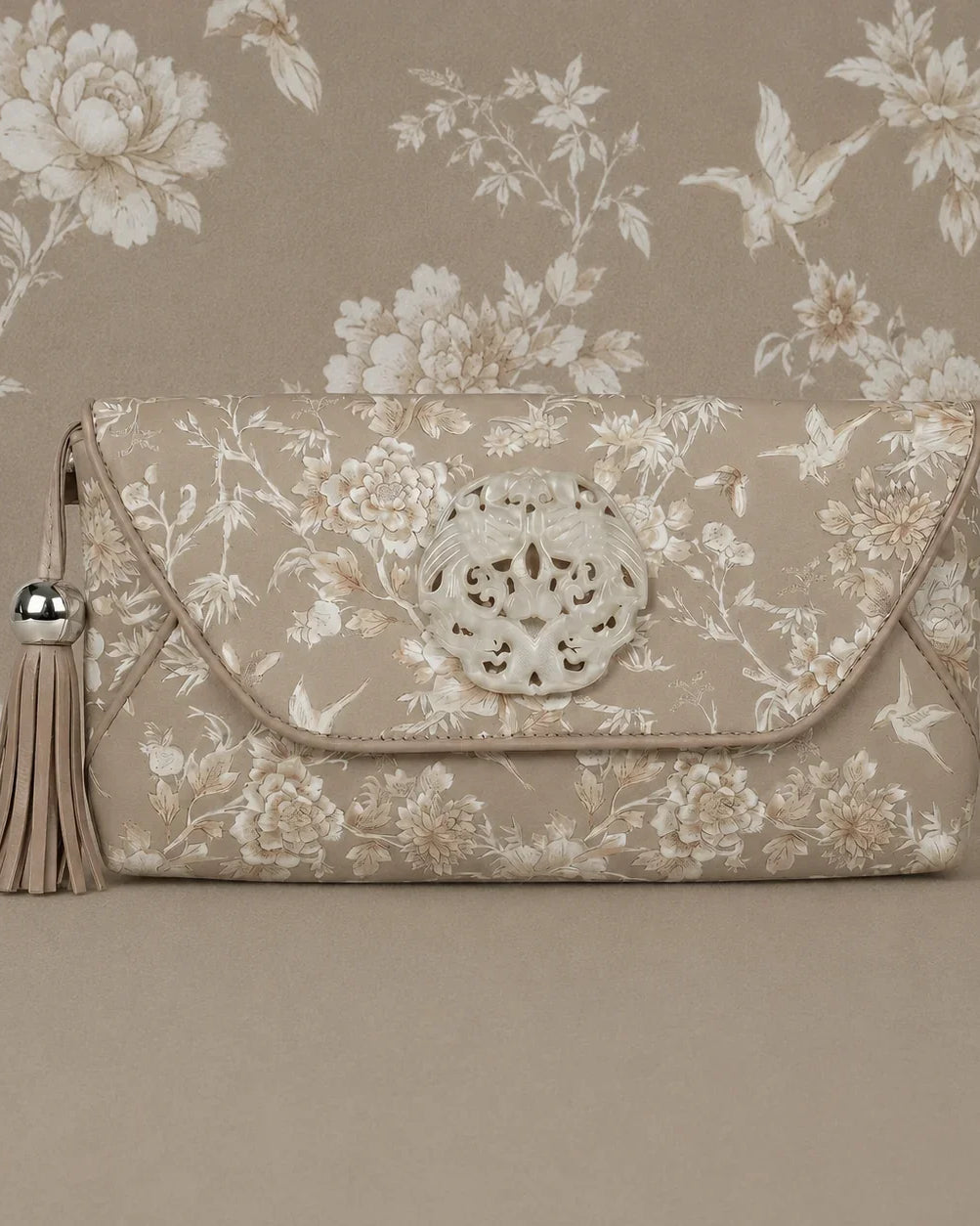 DESTI SAINT | Double Phoenix Floral Print Envelope